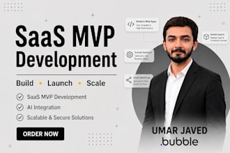build your saas mvp startup web application with ai integration