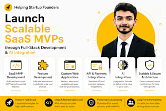 build your saas mvp startup web application with ai integration