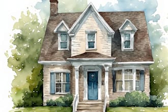 turn your home into watercolor painting