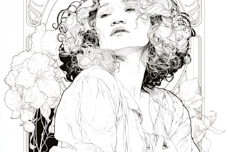 do illustrations in art nouveau style