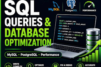 write sql queries and optimize your database performance