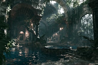 create a procedural houdini environment