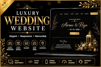 build a wedding invitation website