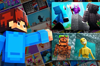 design high quality minecraft thumbnail in 24h