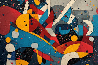 draw abstract painting art or color abstract art