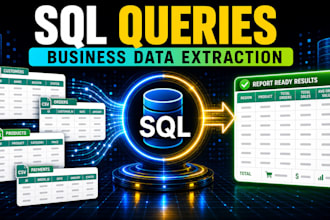 write sql queries to extract and structure your business data