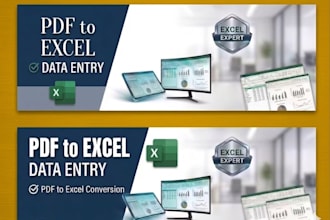 convert PDF to excel data in 24h