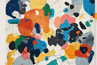 abstract painting art or color abstract art