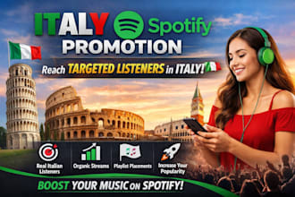 do professional italy spotify music promotion to targeted listeners