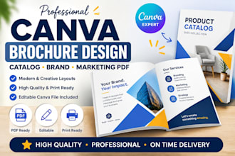 canva brochure design catalog pdf marketing brand agency layout flyer design