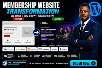 build a professional wordpress membership website