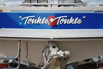 create awesome boat name logo