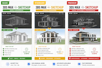 convert 3ds max to clean optimized sketchup model
