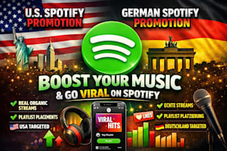 do US spotify music promotion german spotify promotion