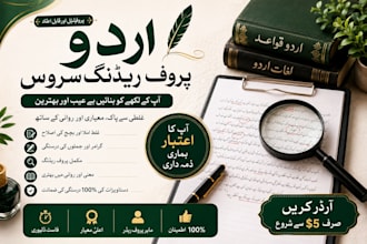manually proofread, edit and format urdu documents professionally