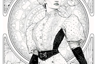 draw anything in art nouveau style