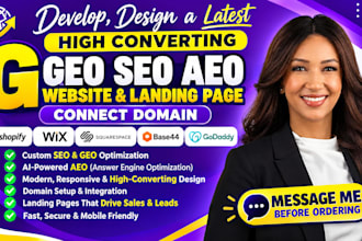 design a high converting SEO GEO website for small business