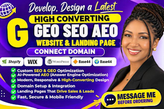 design a high converting SEO GEO website for small business