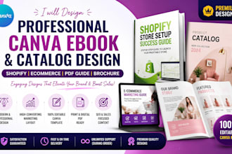 canva design for shopify ebooks, ecommerce guides, catalogs or brochures