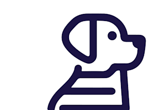 create a unique horse equine equestrian farm animal dog logo
