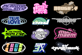 design y2k streetwear logo for clothing or fashion brand