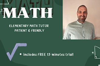 be your patient elementary school math tutor