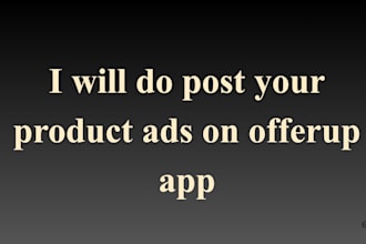 do post your product ads, shopify dropshipping products on offerup app
