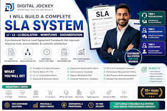 build a complete sla system l1 l2 l3 for your business