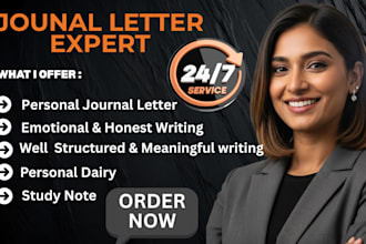 write personalized journal letters with care and creativity