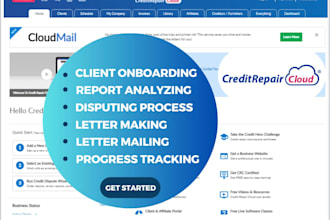 operate credit repair cloud software to process your clients