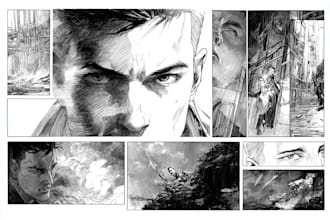 create professional graphic novel and comic book illustrations