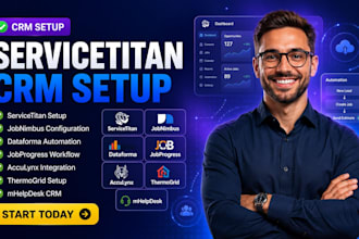 setup servicetitan jobnimbus dataforma jobprogress acculynx thermogrid mhelpdesk