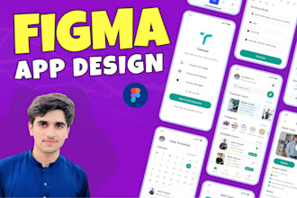 design mobile app UI UX with figma app design