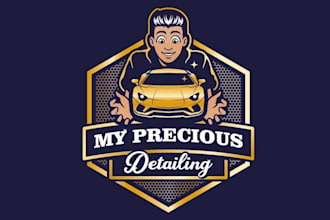 design high end car detailing company logo