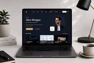 create an interactive portfolio website that showcases your work and get hired
