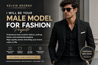 be your male fashion model for brand