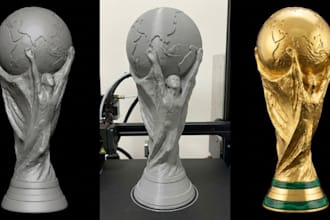 design a custom 3d trophy, medal, logo or award model stl, 3mf for 3d printing