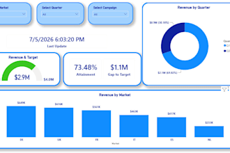 process , analyze data and create data visualization