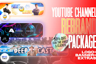 design your youtube logo, banner and channel rebrand