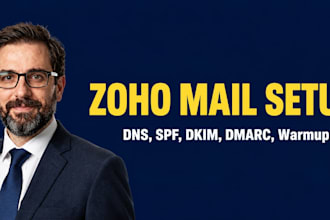 set up zoho mail, dns records, and warm up your domain