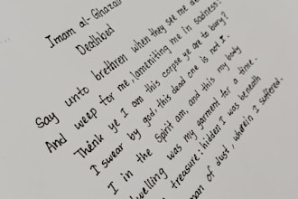 write anything with my skillful handwriting