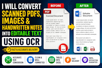 convert images, pdfs into editable text using ocr