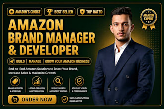 be your personal amazon account manager and brand manager