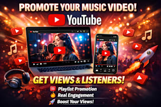 promote your music video to youtube playlists for views and listeners