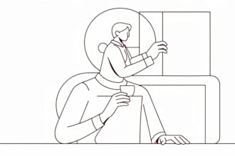 make vector line art or simple illustration