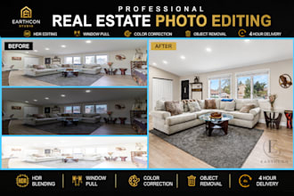professionally edit real estate photos with hdr blending
