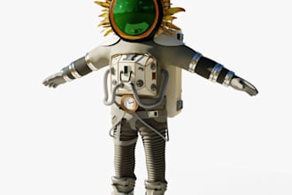 do 3d game character modeling, 3d metahuman character for 3d print or animation