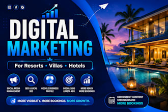 manage digital marketing for your resort, villa, hotel or homestay