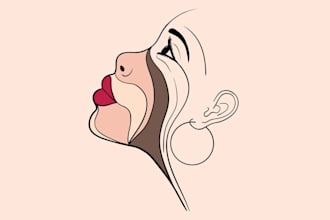 create a feminine hand drawn boho botanical logo with whimsical style within 24