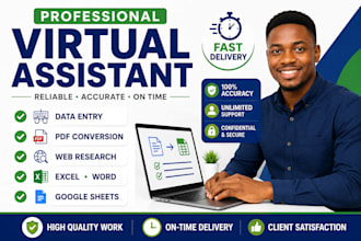 be your reliable virtual assistant for administrative and online tasks